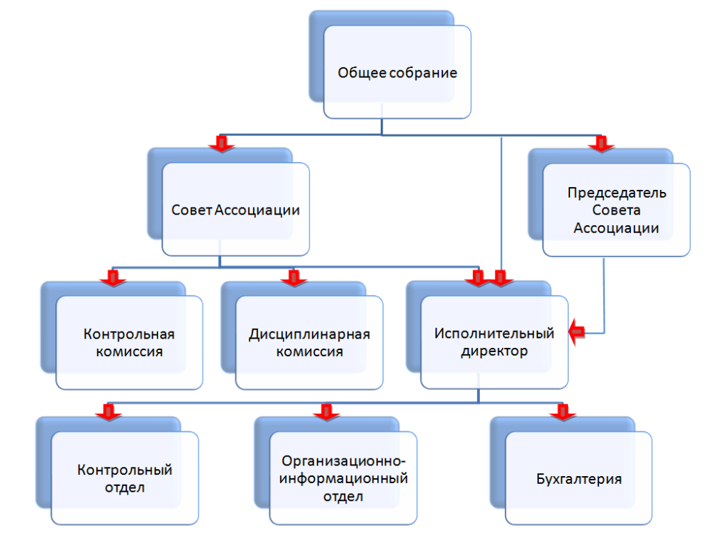 Структура ассоциации схема